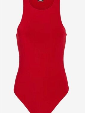 Express Red Tank Bodysuit - Scoop Neck Size Large